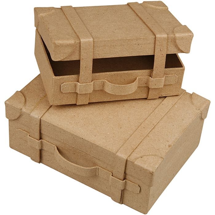 Matkalaukkurasiat, Kork. 4,5+5 cm, Pit. 7.5+10 cm, Lev: 11+14 cm, 2 kpl/ 1 set