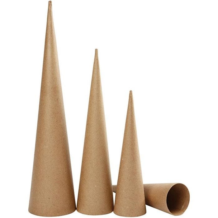 Pahvikartiot, Kork. 30-40-50 cm, halk. 8-9-11,5 cm, 3 kpl/ 1 pkt