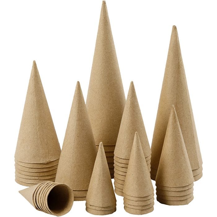 Pahvikartiot, Kork. 8-20 cm, halk. 4-8 cm, 50 kpl/ 1 pkt