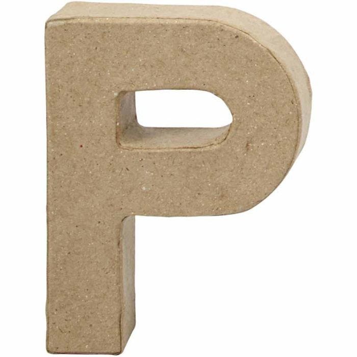 Pahvikirjain, P, Kork. 10 cm, Lev: 7,7 cm, paksuus 1,7 cm, 1 kpl