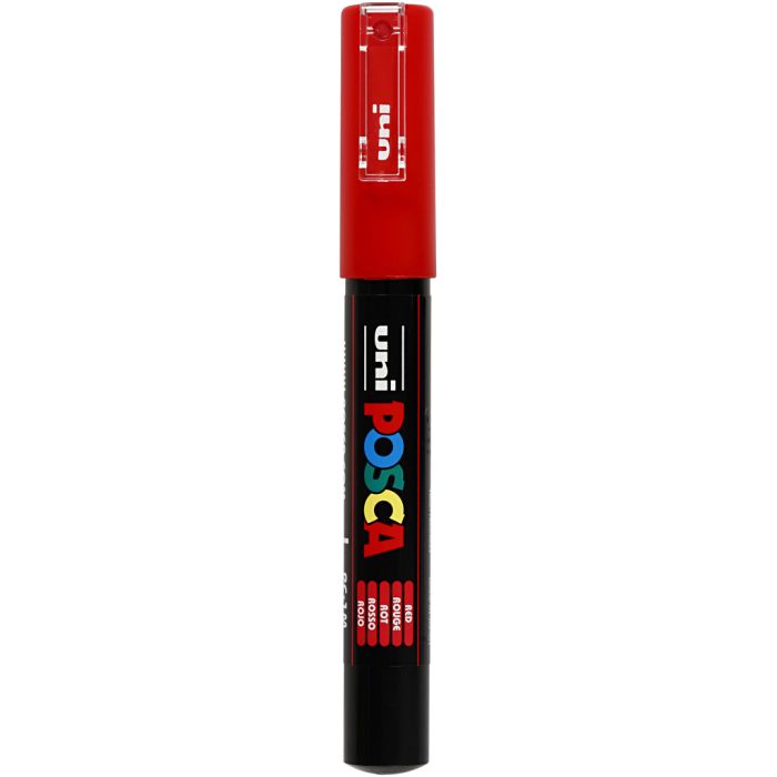 Posca Marker, PC-1M, paksuus 0,7 mm, extrafine, punainen, 1 kpl