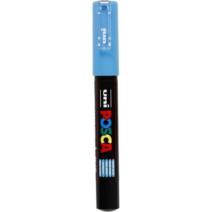 Posca Marker, PC-1M, paksuus 0,7 mm, extrafine, vaaleansininen, 1 kpl