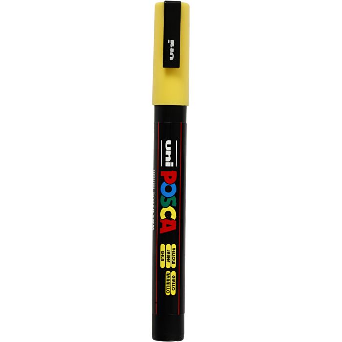 Posca Marker, nro PC-3M, paksuus 0,9-1,3 mm, keltainen, 1 kpl
