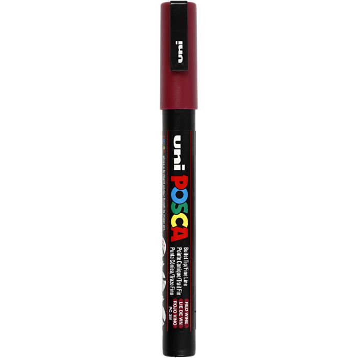 Posca Marker, nro PC-3M, paksuus 0,9-1,3 mm, fine, red wine, 1 kpl