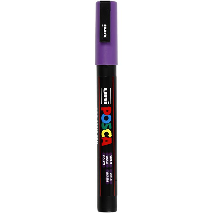 Posca Marker, nro PC-3M, paksuus 0,9-1,3 mm, fine, violet, 1 kpl