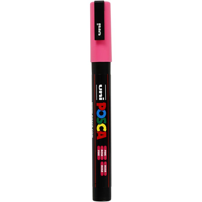 Posca Marker, PC-3M, paksuus 0,9-1,3 mm, fine, pinkki, 1 kpl