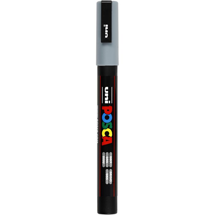 Posca Marker, PC-3M, paksuus 0,9-1,3 mm, fine, harmaa, 1 kpl