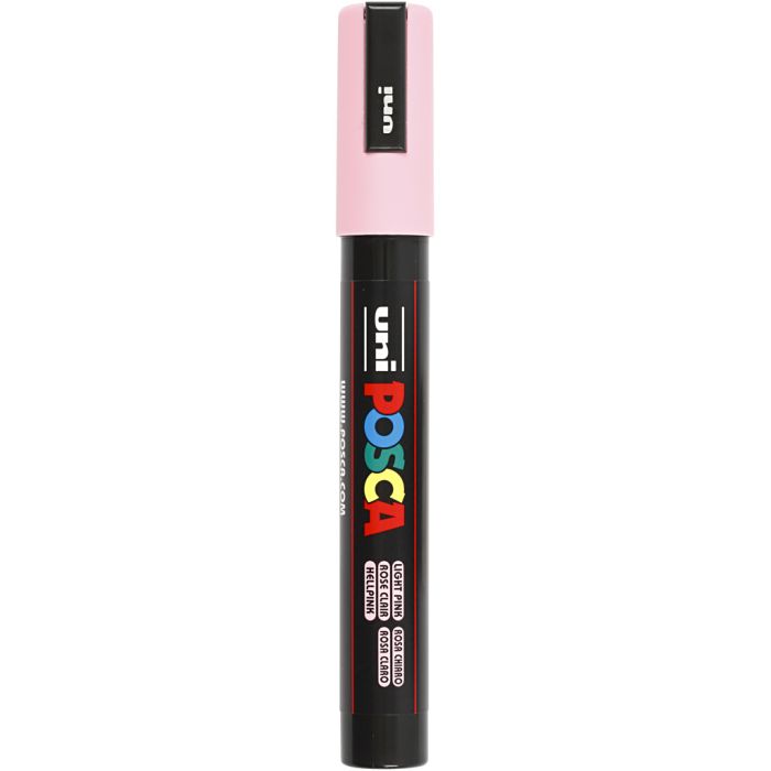 Posca Marker, PC-5M, paksuus 2,5 mm, medium, vaaleanpinkki, 1 kpl