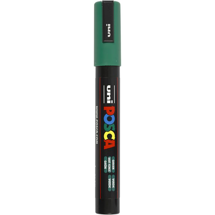Posca Marker, PC-5M, paksuus 2,5 mm, medium, vihreä, 1 kpl