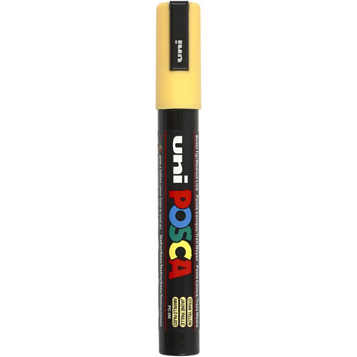 Posca Marker, PC-5M, paksuus 2,5 mm, medium, straw yellow, 1 kpl