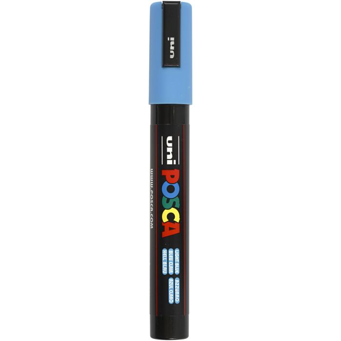 Posca Marker, nro PC-5M, paksuus 2,5 mm, medium, vaaleansininen, 1 kpl
