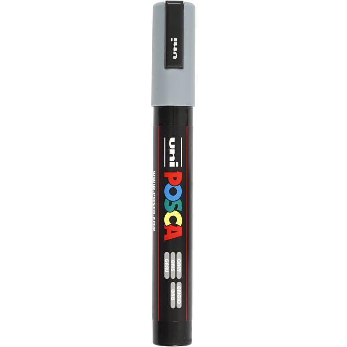 Posca Marker, nro PC-5M, paksuus 2,5 mm, medium, harmaa, 1 kpl
