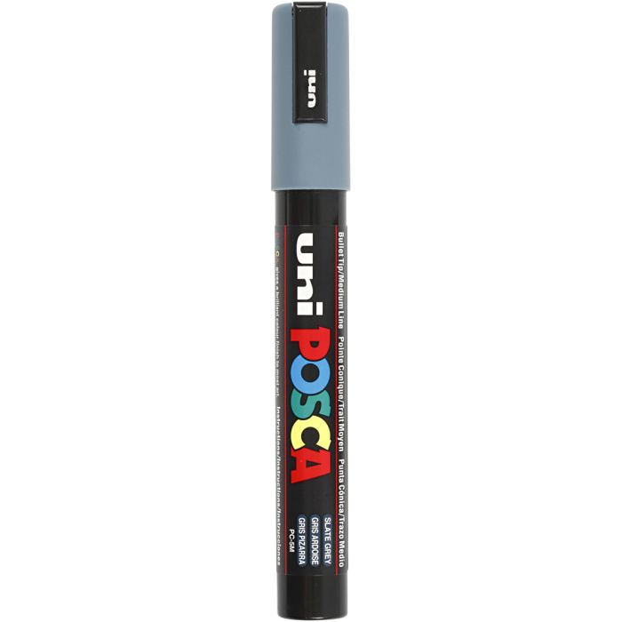 Posca Marker, PC-5M, paksuus 2,5 mm, medium, slate grey, 1 kpl