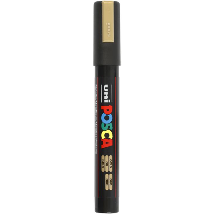 Posca Marker, PC-5M, paksuus 2,5 mm, medium, kulta, 1 kpl
