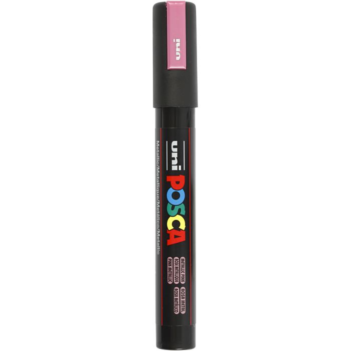 Posca Marker, nro PC-5M, paksuus 2,5 mm, medium, metallic pink, 1 kpl