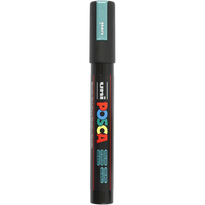 Posca Marker, nro PC-5M, paksuus 2,5 mm, medium, metallivihreä, 1 kpl