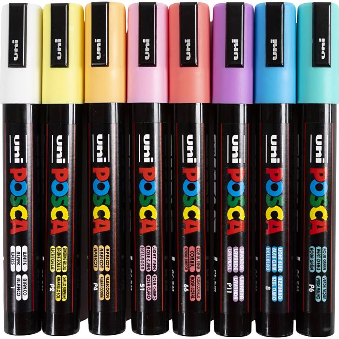 Posca Marker, nro PC-5M, paksuus 2,5 mm, medium, 8 kpl/ 1 kpl