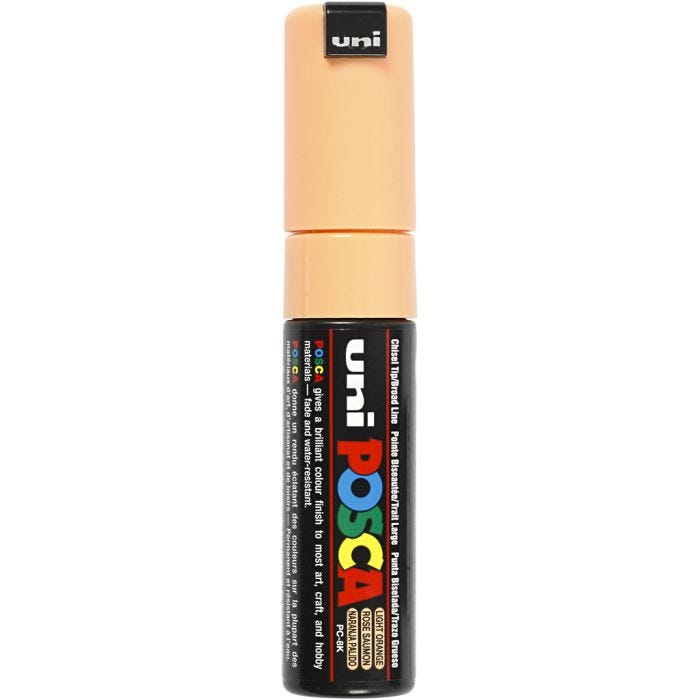 Posca Marker, nro PC-8K, paksuus 8 mm, broad, pale orange, 1 kpl