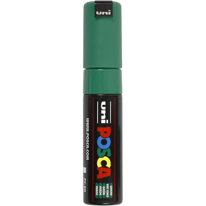 Posca Marker, PC-8K, paksuus 8 mm, broad, vihreä, 1 kpl
