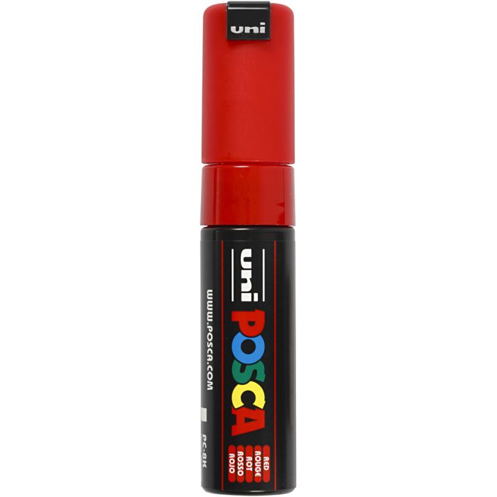 Posca Marker, PC-8K, paksuus 8 mm, broad, punainen, 1 kpl