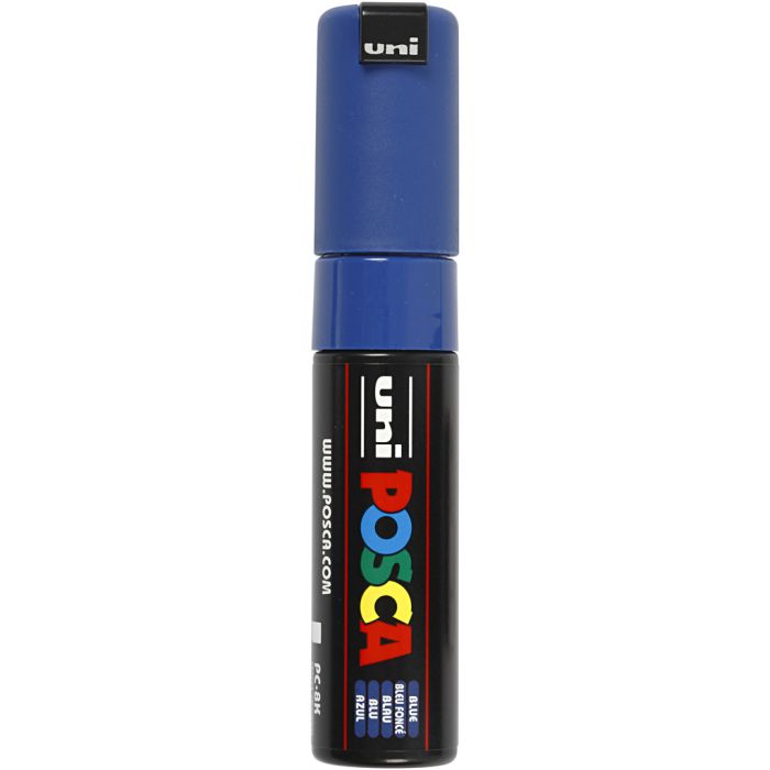 Posca Marker, PC-8K, paksuus 8 mm, broad, sininen, 1 kpl