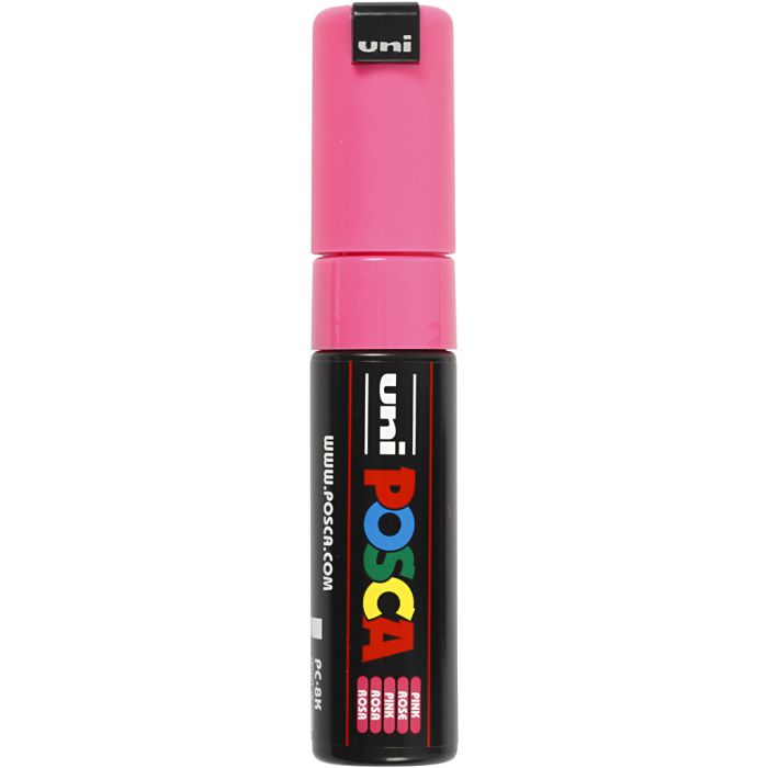 Posca Marker, PC-8K, paksuus 8 mm, broad, pinkki, 1 kpl