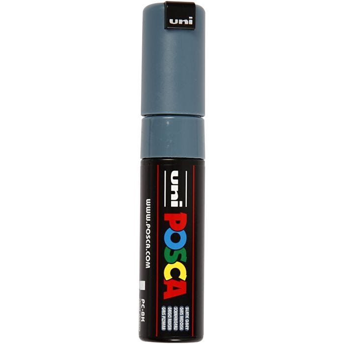 Posca Marker, PC-8K, paksuus 8 mm, broad, slate grey, 1 kpl