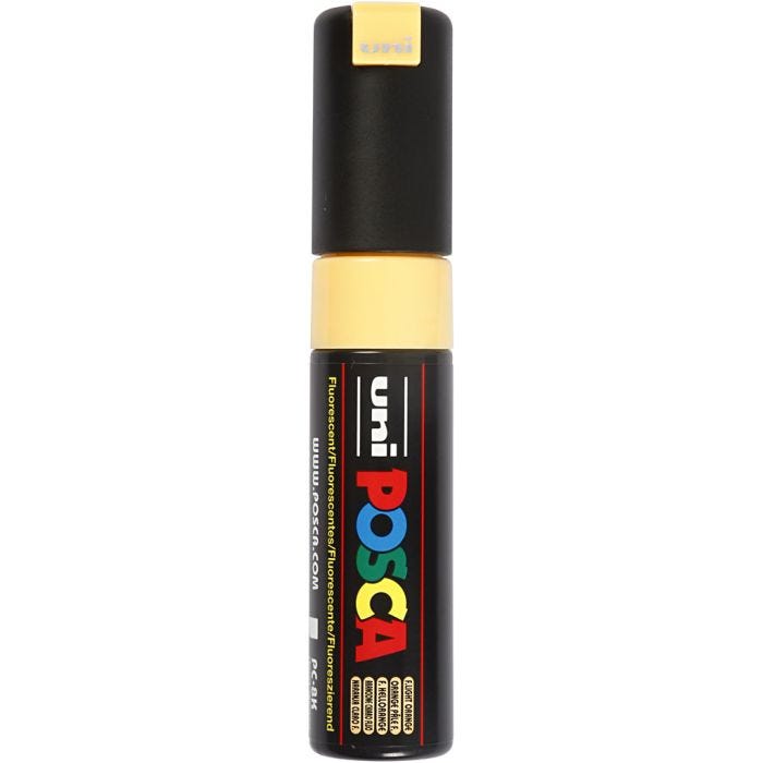 Posca Marker, PC-8K, paksuus 8 mm, broad, fluo light orange, 1 kpl