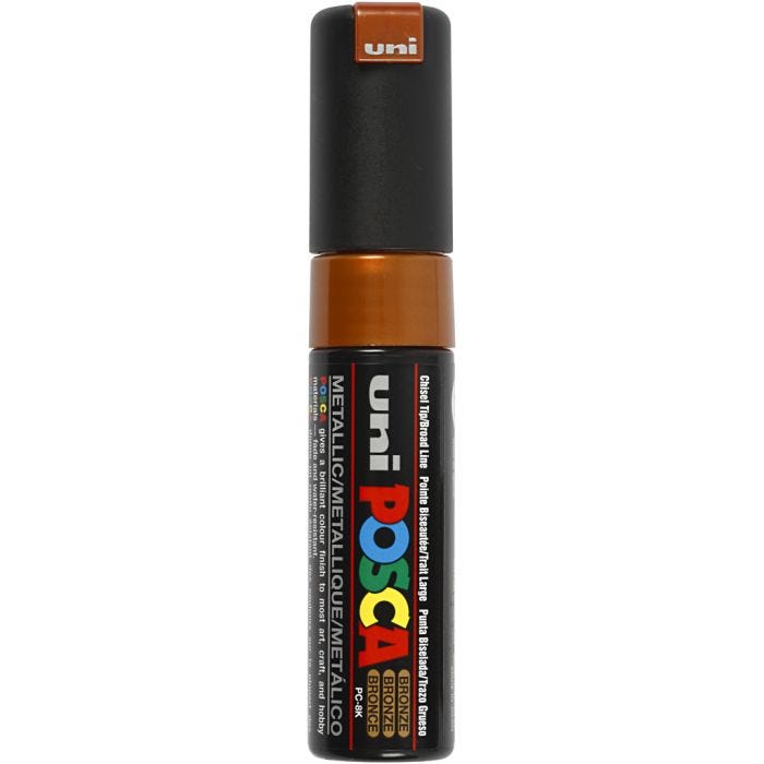 Posca Marker, nro PC-8K, paksuus 8 mm, broad, pronssi, 1 kpl