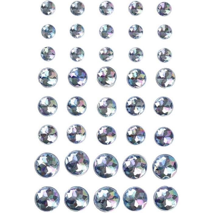 Akryylitimantit, koko 6+8+10 mm, sininen, 40 kpl/ 1 pkt