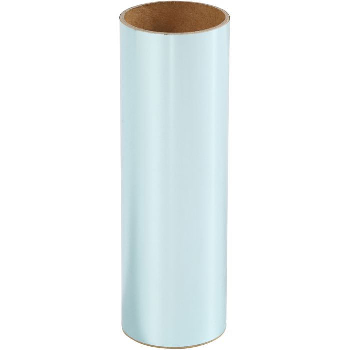 Koristefolio, Lev: 15,5 cm, paksuus 0,02 mm, vaaleansininen, 50 cm/ 1 rll