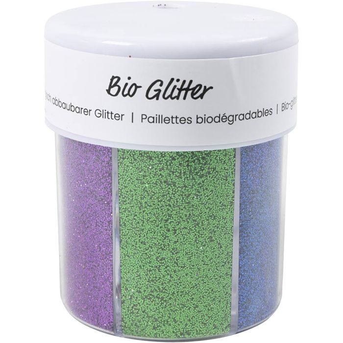 Bio kimalle, värilajitelma, 6x28 ml/ 1 tb