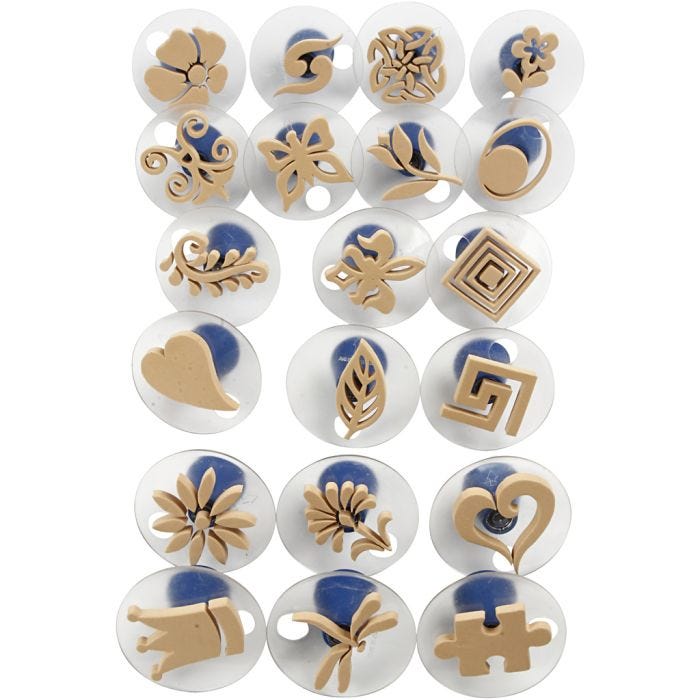 Kahvalliset softisleimasimet, koko 3-6 cm, 20 kpl/ 1 pkt