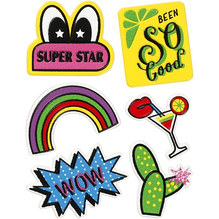 Pehmotarrat, Super star, arkki 12,2x17,75 cm, 1 ark