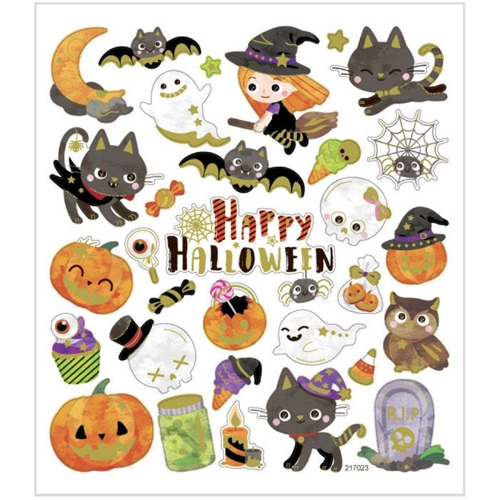 Tarrat, halloween, arkki 15x16,5 cm, 1 ark