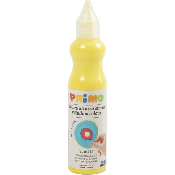 Ikkunamaali, S: 3,2 cm, keltainen, 75 ml/ 1 pll