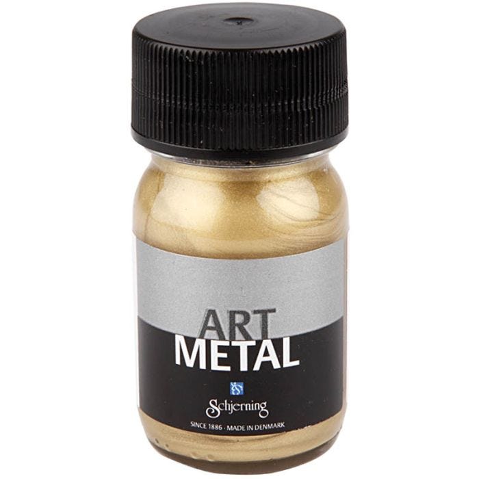 Askartelumaali Metallic, light gold(5102), 30 ml/ 1 pll