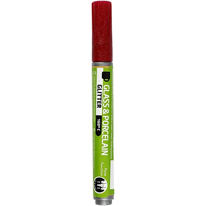 Lasi- ja Posliinitussi, kimalle, paksuus 2-4 mm, läpikuultavat, tummanpunainen, 1 kpl