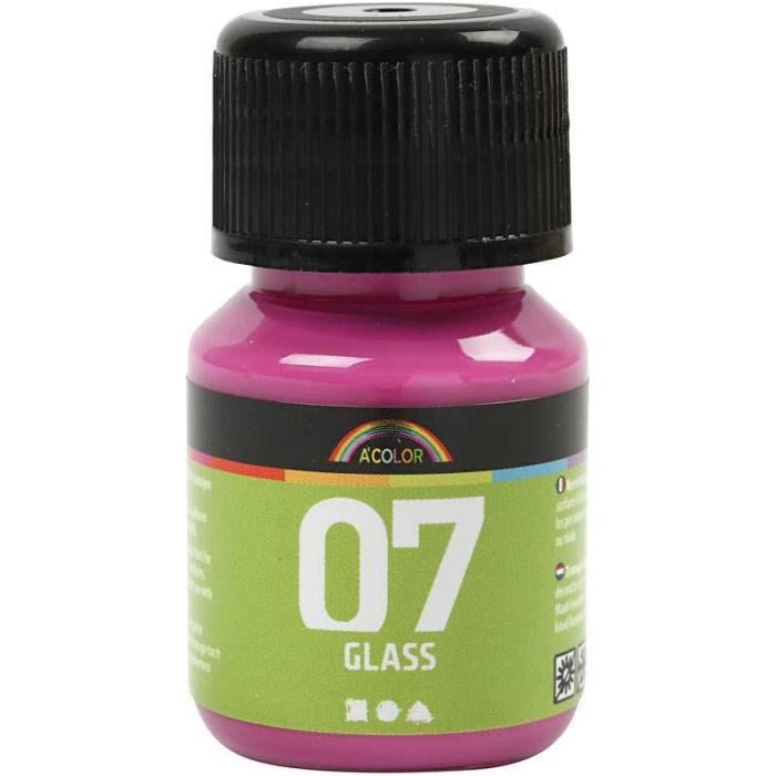 A-Color Lasimaali, pinkki, 30 ml/ 1 pll