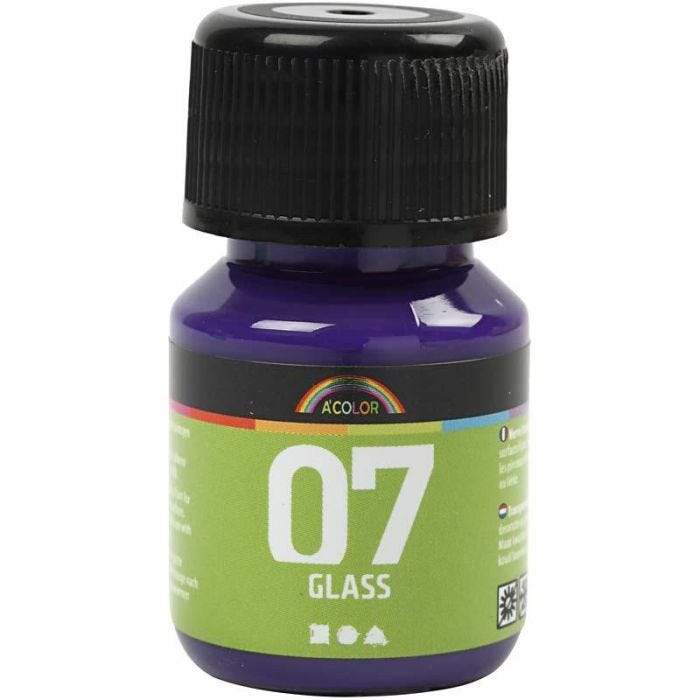 A-Color Lasimaali, punaviol., 30 ml/ 1 pll