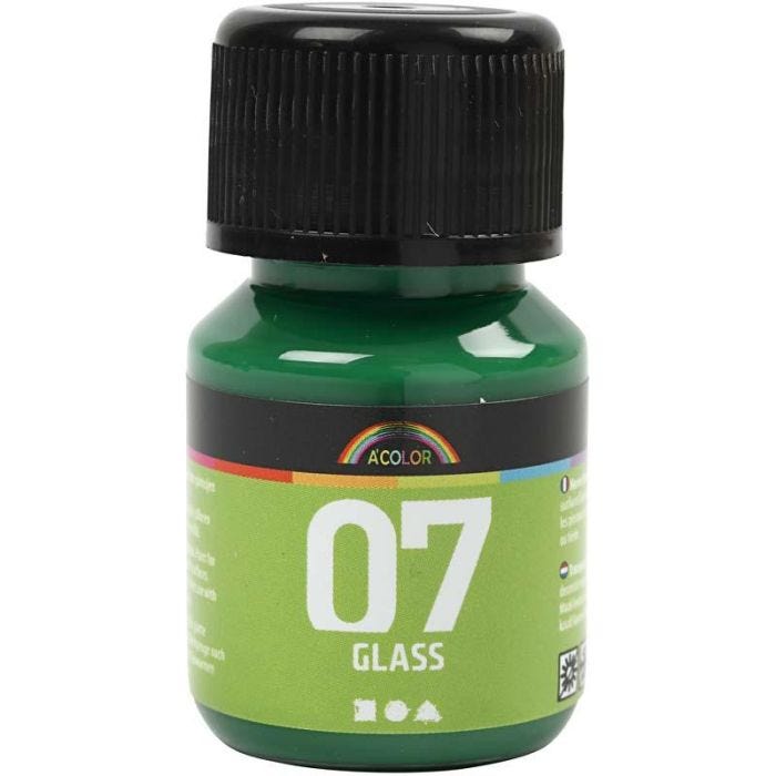 A-Color Lasimaali, briljantinvihr, 30ml/ 1 pll