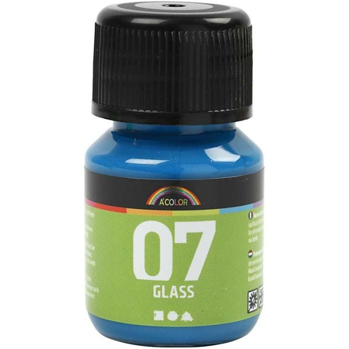 A-Color Lasimaali, turkoosi, 30 ml/ 1 pll