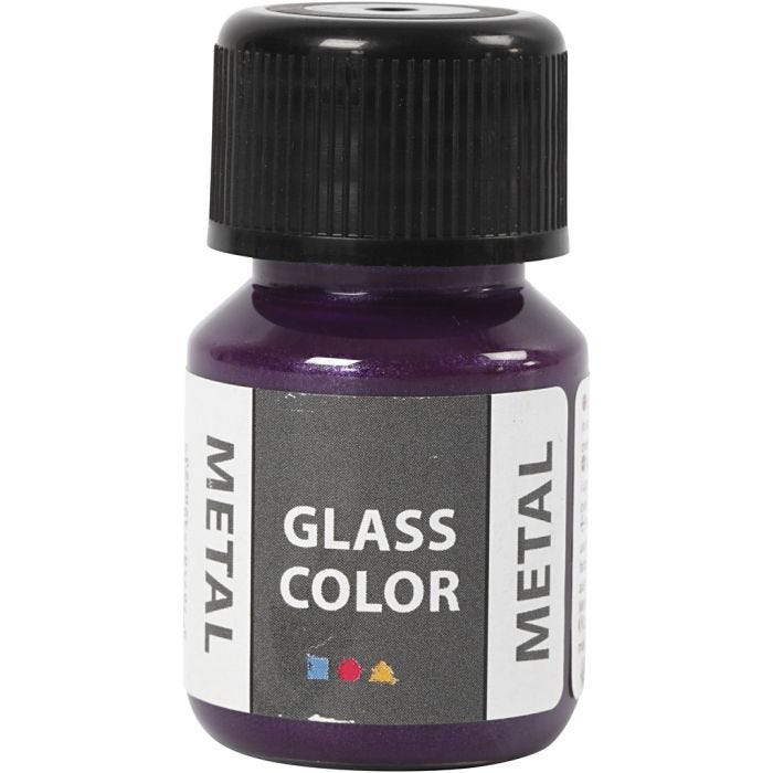 Glas Color Metal lasimaali, violetti, 30 ml/ 1 pll