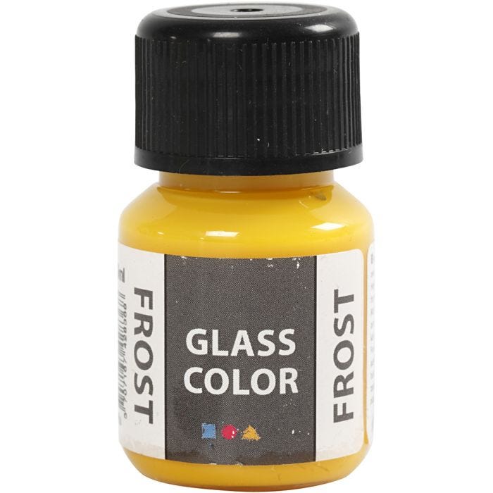 Glas Color Frost huurremaali, keltainen, 30 ml/ 1 pll