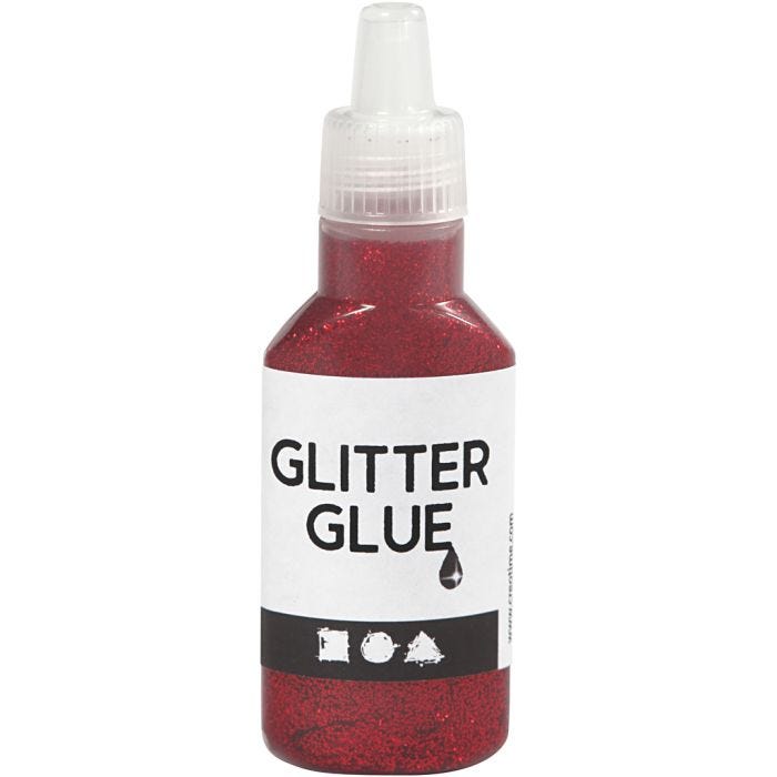 Kimalleliima, punainen, 25 ml/ 1 pll