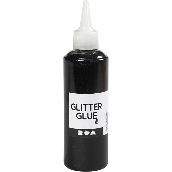 Kimalleliima, musta, 118 ml/ 1 pll