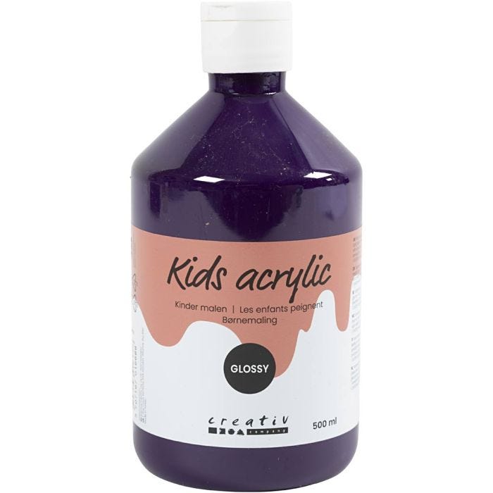Akryylimaali Kiiltävä, violet, 500 ml/ 1 pll