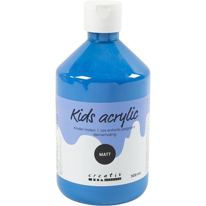 Akryylimaali Matta, perussininen, 500 ml/ 1 pll