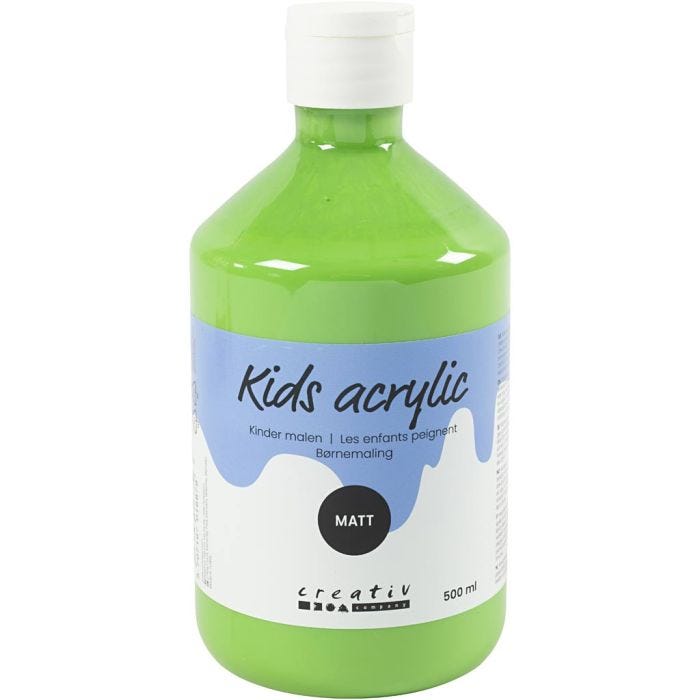 Akryylimaali Matta, vaaleanvihreä, 500 ml/ 1 pll