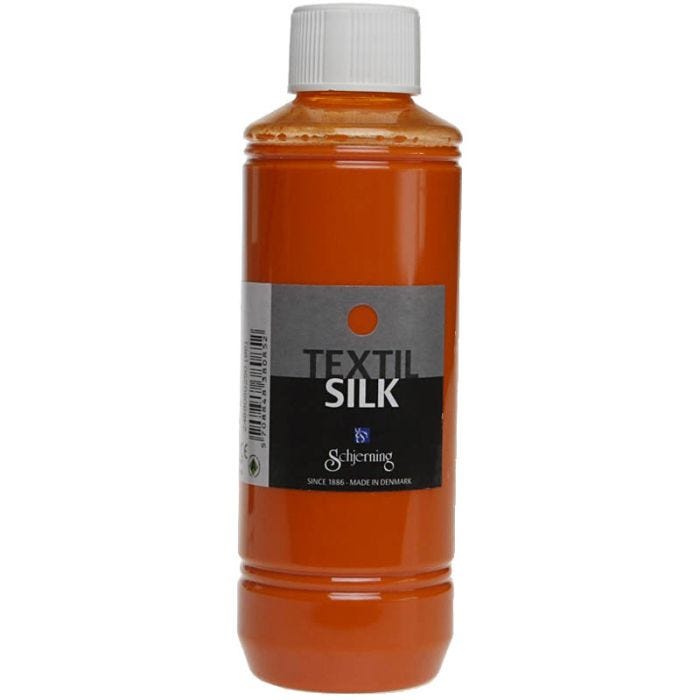 Silkkiväri Textil Silk, oranssi, 250 ml/ 1 pll